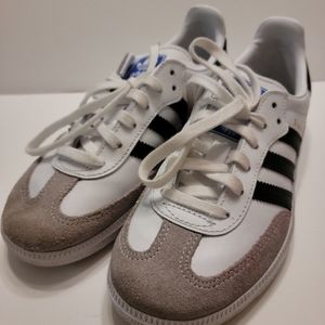 Adidas White Samba Kids Size 13.5